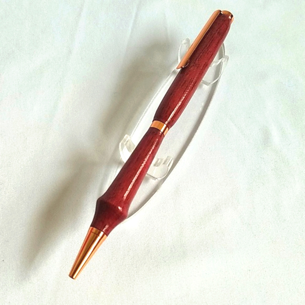 Hand Crafted Artisan Wood and Gold Plated Writing Pen